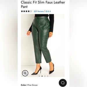 NWT ELOQUII Faux Leather Pants 22W